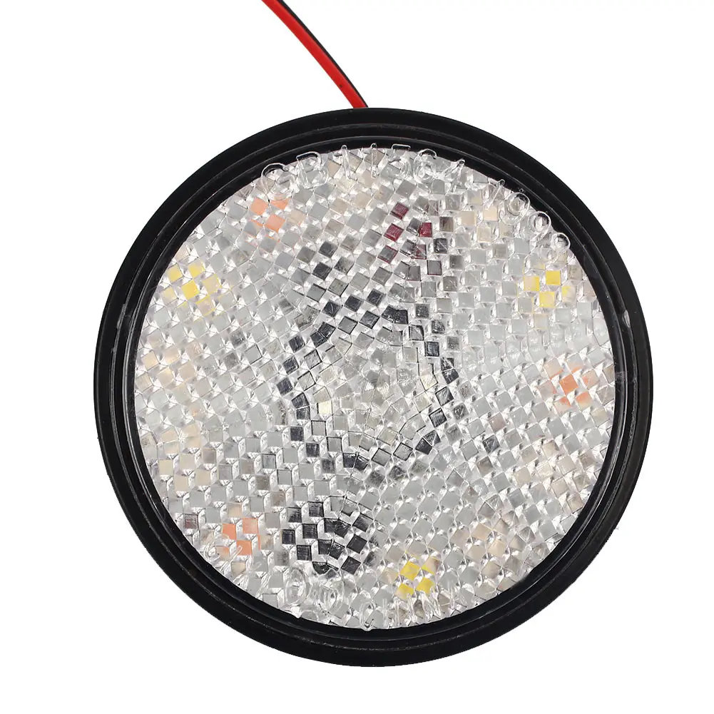 

Vehemo 2PCS Brake Light Brake Stop Lamp Rear Signal Lamp for Bulb Motorcycle Brake Light Universal Refit Motorbike