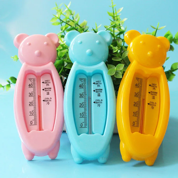 Детский термометр для воды, мультяшный плавающий милый медведь, Детский термометр для ванны, игрушка, пластиковая Ванна, датчик воды, термометр