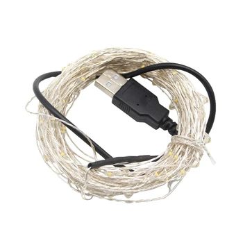 

5/10M LED Garland USB Powered String Light Copper Wire Waterproof Fairy Night Light for New Year Christmas Outdoor Decoration