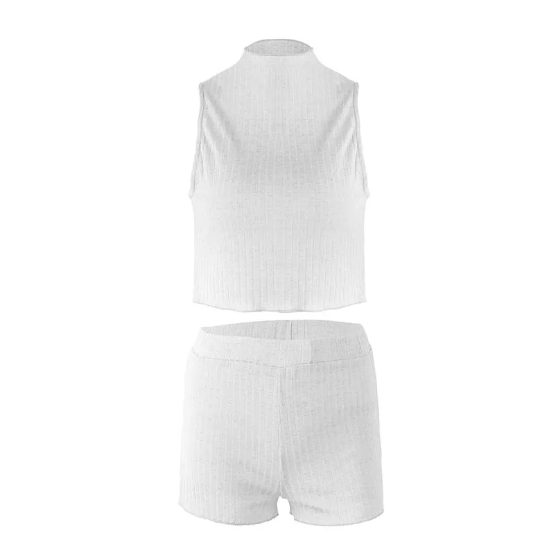 New fashion Two piece set tracksuit for women Sweatshirt Pants Sets Sport Sleeveless Wear Casual Suit chandal mujer 3D05 (9)