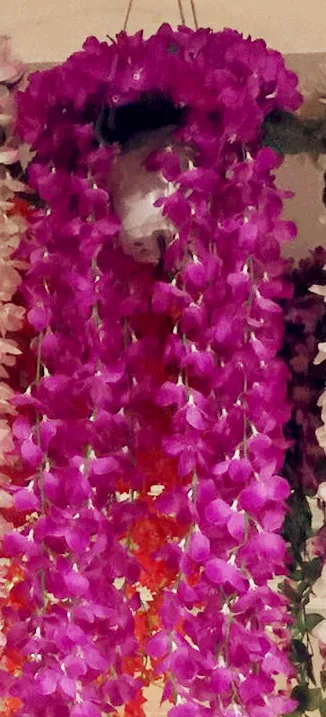 Гортензия Цветущий ротанг вишневая лоза искусственная Глициния цветочные гирлянды для дома вечерние свадебные настенные цветы - Цвет: fuchsia