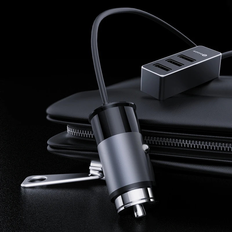 Biaze 4 USB سريع سيارة شاحن آيفون باد سامسونج اللوحي الهاتف المحمول شاحن 5 V 5.5A سيارة USB مهايئ شاحن سيارة- شاحن Biaze 4 USB سريع سيارة شاحن آيفون باد سامسونج اللوحي الهاتف المحمول شاحن 5 V 5.5A سيارة USB مهايئ شاحن سيارة- شاحن