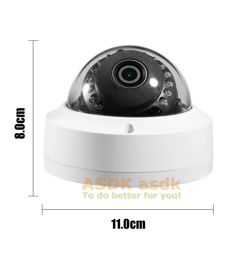 Водонепроницаемая Антивандальная IP камера POE 1080P 15 светодиодов МП ONVIF ночное