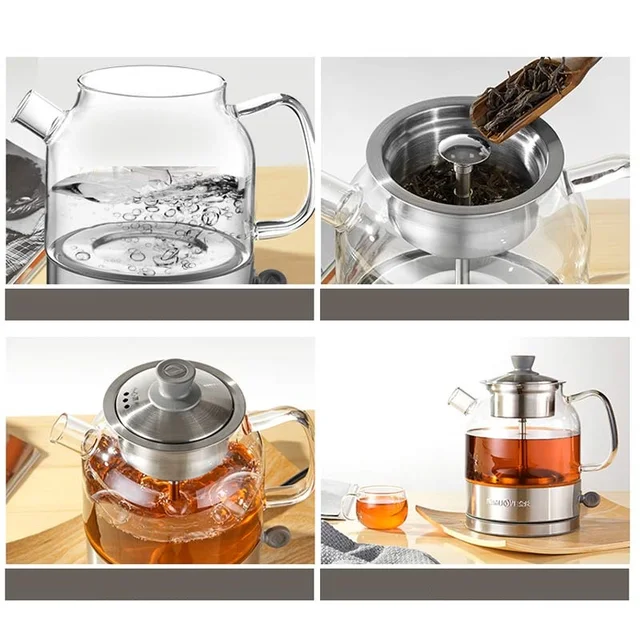 Automatikus Intelligens Főzőberendezés Üvegforraló Teaár Elektromos Vízforraló Gőzpermetű Tea Edény - Image 2