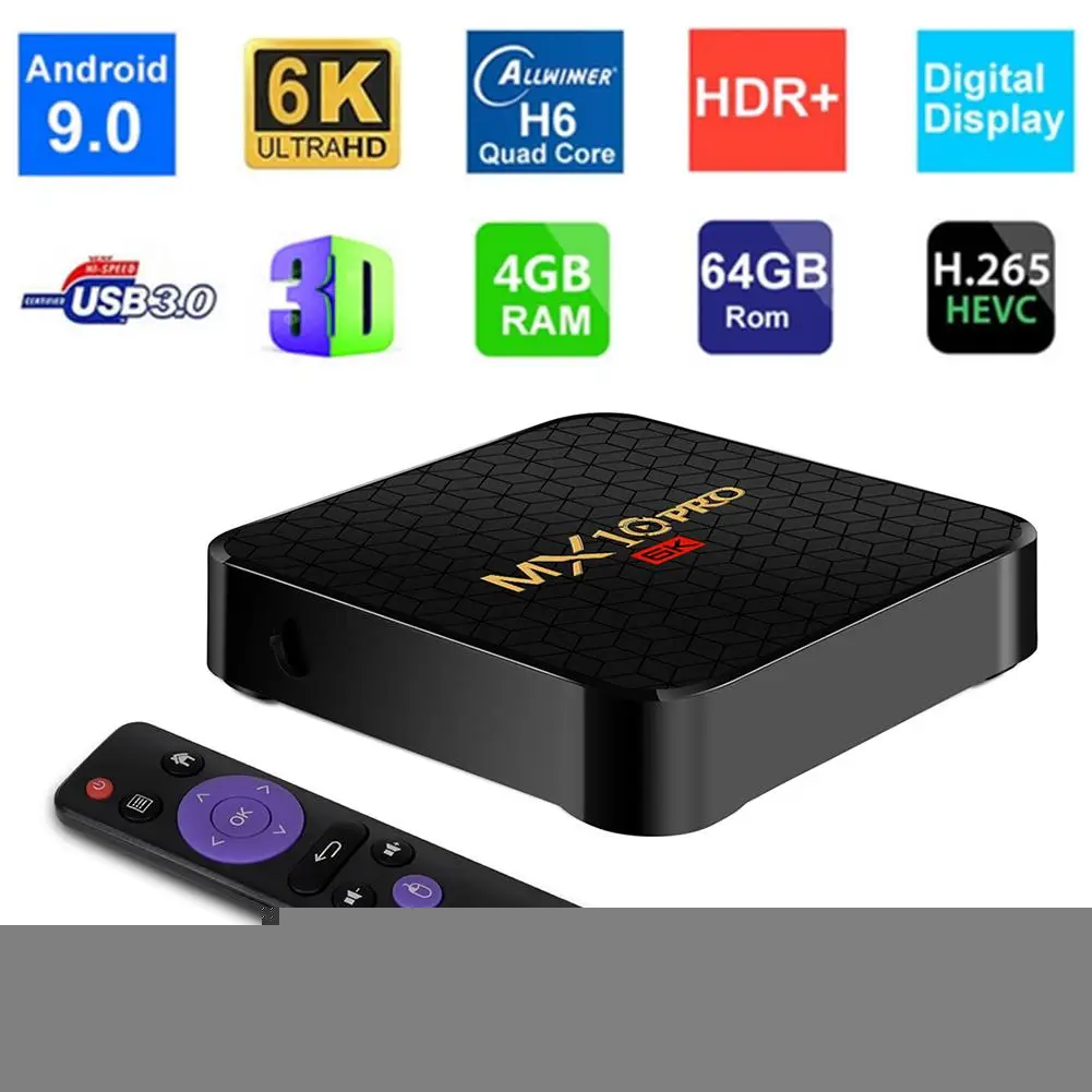 الذكية حامل صندوق التلفزيون 4 K 6 K 3D الروبوت 9.0 مربع التلفزيون الذكية 4 GB RAM 64 GB بلوتوث رباعية النواة واي فاي المنزل الصوت شبكة مشغل الوسائط الذكية حامل صندوق التلفزيون 4 K 6 K 3D الروبوت 9.0 مربع التلفزيون الذكية 4 GB RAM 64 GB بلوتوث رباعية النواة واي فاي المنزل الصوت شبكة مشغل الوسائط