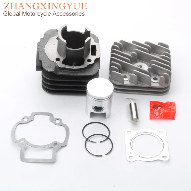

50cc Cylinder Kit & Cylinder Head & Piston Kit & Cylinder gasket for Piaggio Typhoon X 50 Zip Base FastRider RST SSL 50cc AC