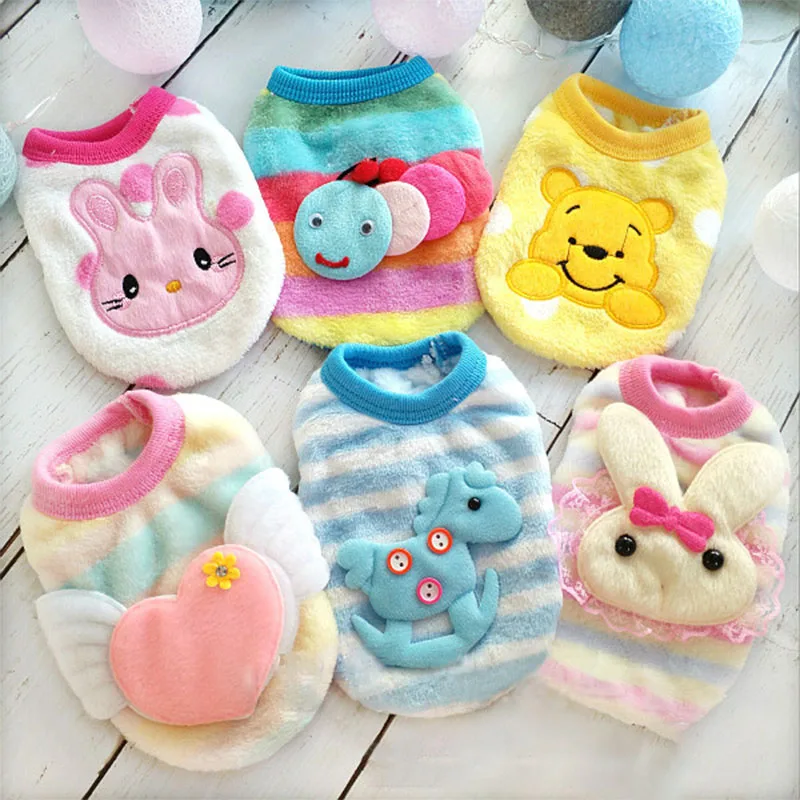 

Winter Dog Clothes Soft Fleece Pets Dogs Clothing For Small Medium Dogs Chihuahua Puppy Dog Shirt Winter Puppy Pet Cat Clothes