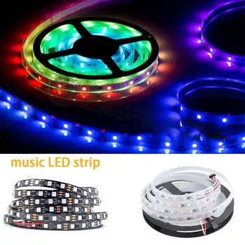 

RGB Smart Addressable WS2812B LED Strip Lights Pixels Digital WS2812 IC Colorfull Strip light for DIY home decoration