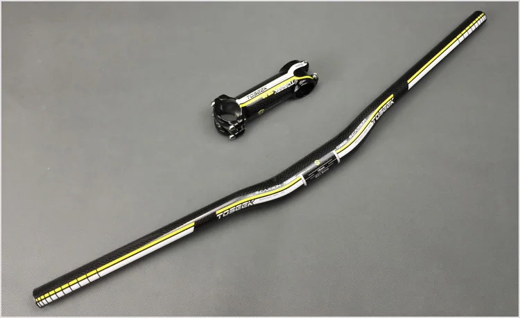 

yellow TOSEEK super light carbon fibre MTB bicycle mountain Rise Handlebar Stem
