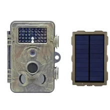PDDHKK 5MP цифровая охотничья камера фото ловушка наблюдения Trail камера с 42 шт. 940nm ИК светодиодов три датчики PIR солнечный Мощность