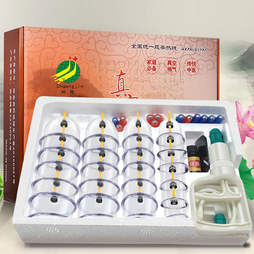 24 pcs large type Household vacuum cupping set acupuncture massage