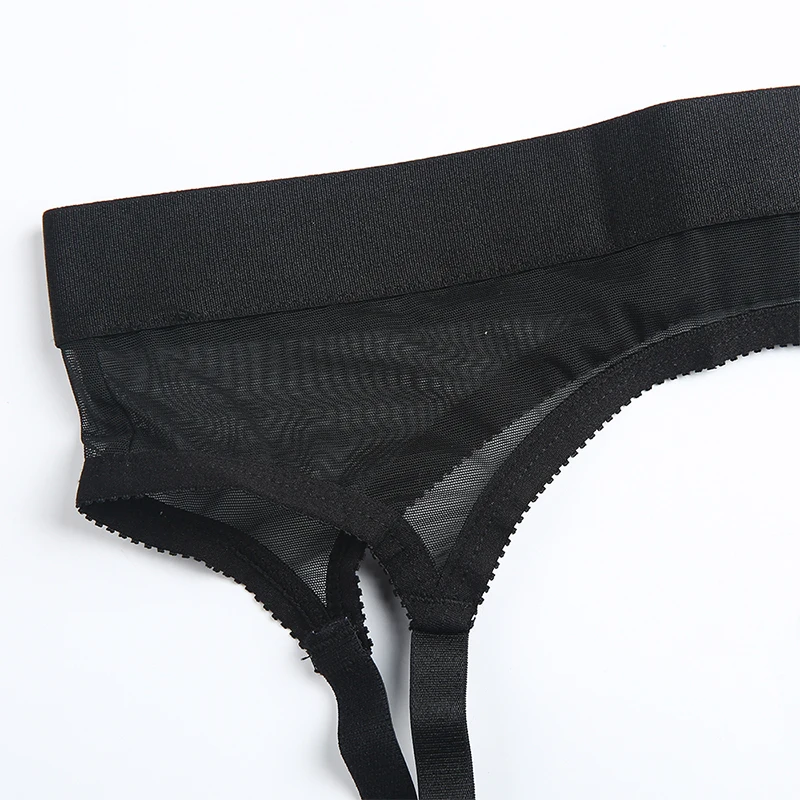 Missomo Woman Slim Garter Mesh Openwork Sexy Perspective Solid Color 2018 Autumn New Elegant Decoration Lingerie