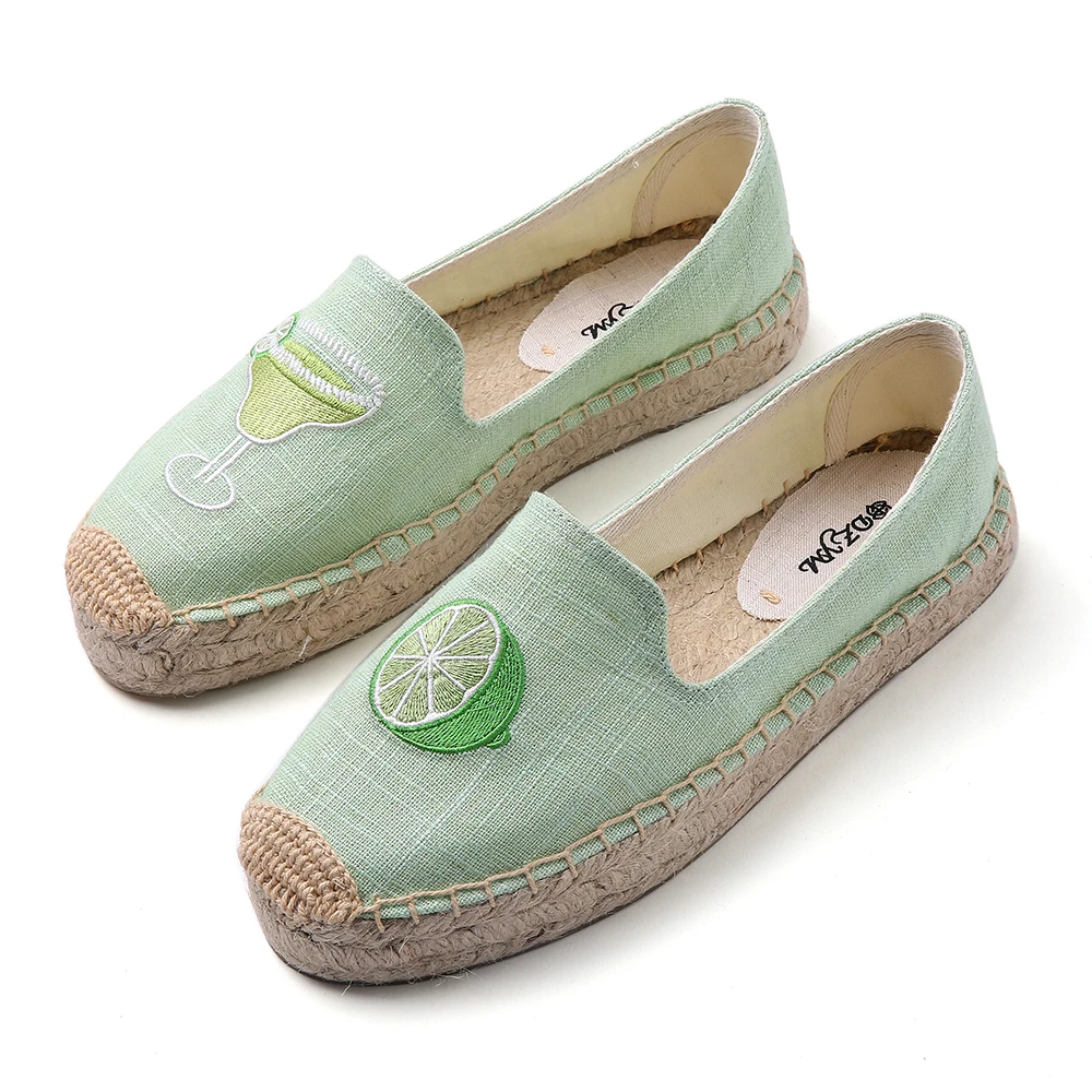 

2019 Spring platform smoking slippers, women platform espadrilles loafers