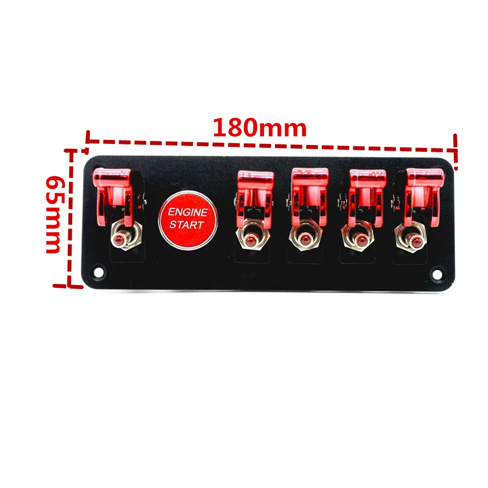 Achetez en gros En Fiber De Carbone Voiture 12v Rouge Led Panneau  Interrupteur à Bascule D'allumage Moteur Démarrage Bouton Poussoir 2  Interrupteur à Bascule Panneau Chine et Panneau D'interrupteur à 10 USD