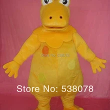 Лучшая цена Лидер продаж оранжевый динозавр мультипликационный персонаж Маскоты костюм для взрослых Размеры Маскоты te костюм нарядное платье sw789