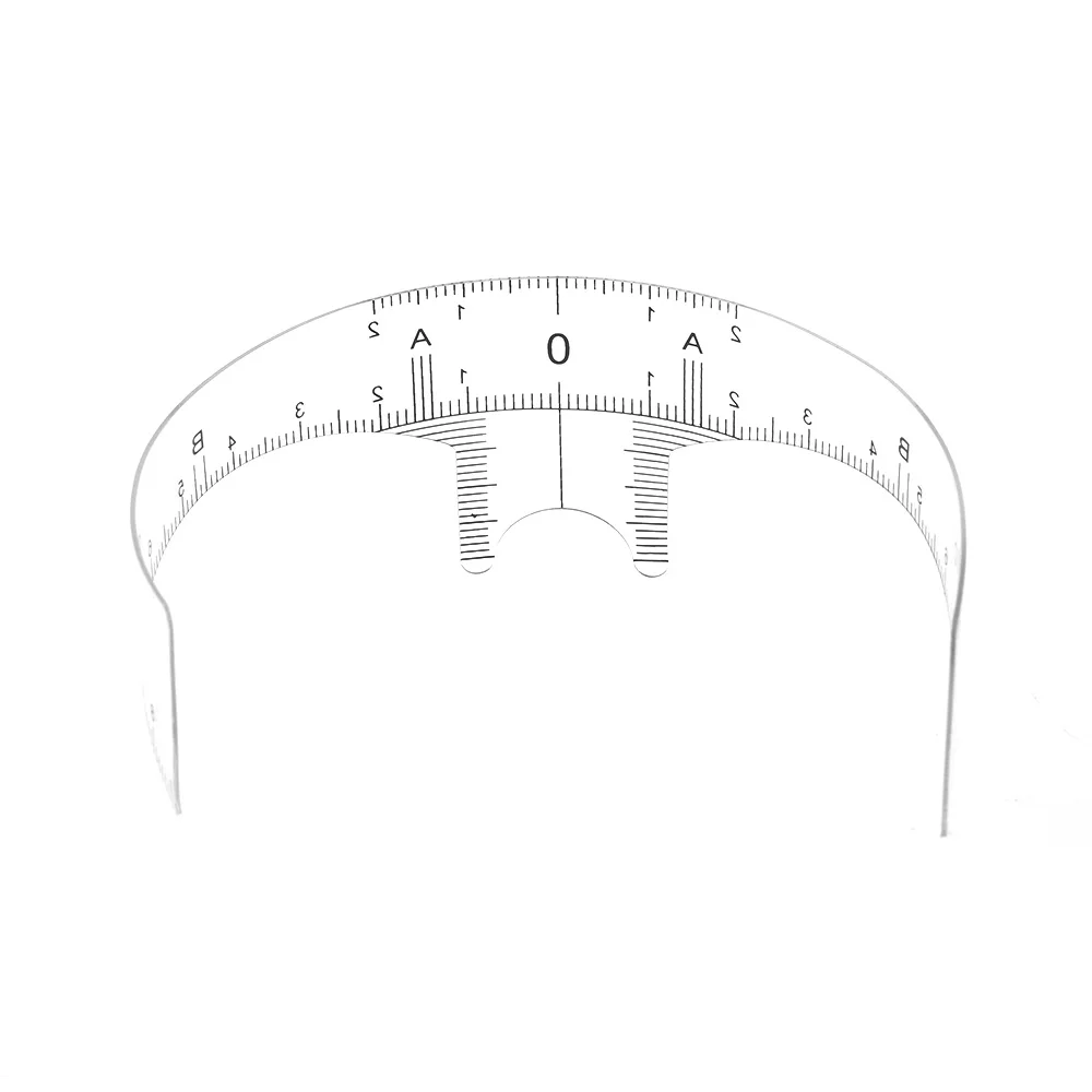 1 шт. многоразовая Полуперманентная линейка для бровей инструмент для измерения бровей направляющая линейка для микроблейдинга трафарет для макияжа
