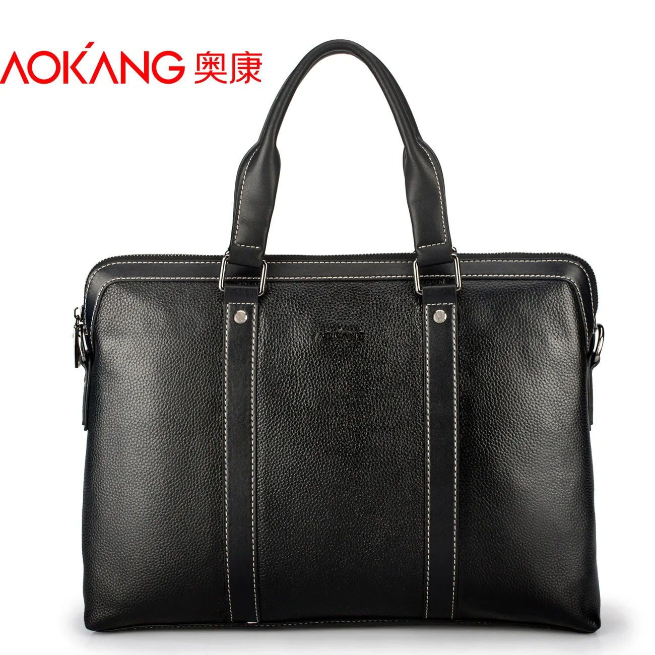 

Aokang leather fine man bag male casual genuine leather handbag cross-body shoulder bag first layer of cowhide briefcase bag