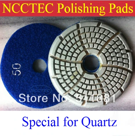 

4'' Quartz wet polishing pad | 100mm soft diamond resin bond polish pads for removing scratches | 2014 NEW upgrade products