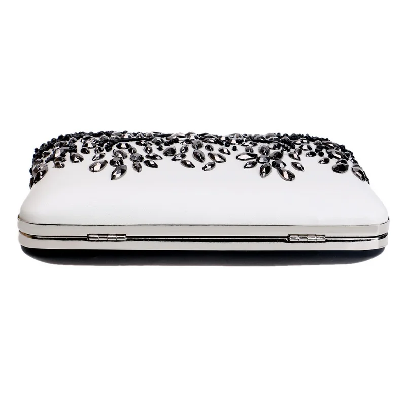 Luxy Moon Black And White Clutch Bags For Weddings Bottom View