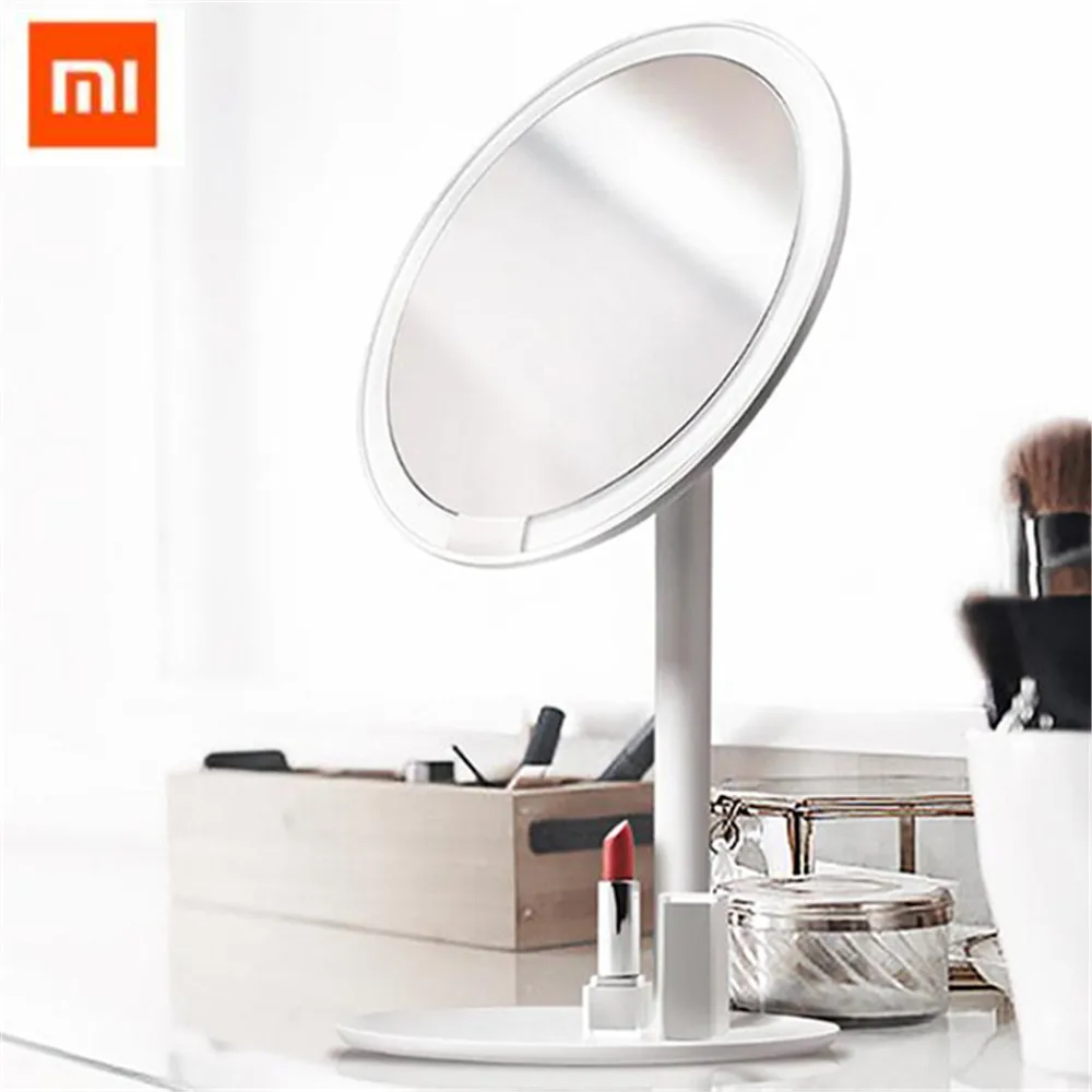 Xiaomi Mijia HD зеркало для макияжа с подсветкой для таблицы Перезаряжаемые светодиодный Портативный зеркало с подсветкой для макияжа для Для