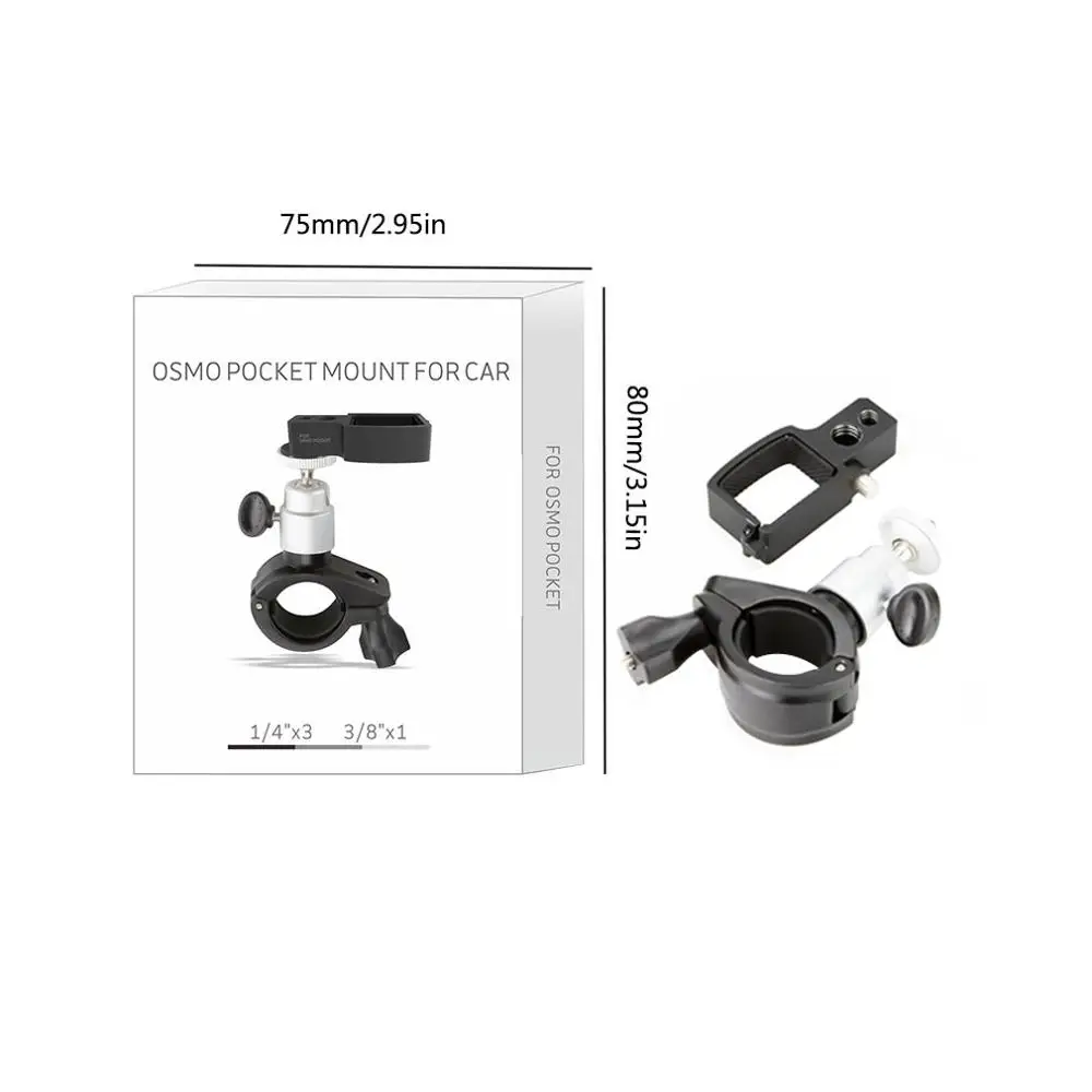 Bicycle Mount Holder Screw Handlebar Clip Mount Bike Bracket for DJI OSMO Pocket Handheld Gimble Camera