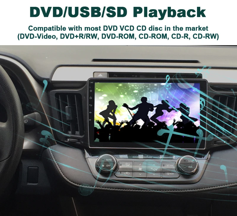 Perfect 64G ROM No Tax Android 9.0 Car GPS Navigation System DVD Player Radio Stereo Media For BYD F3 For Toyota Corolla E120 DVR DAB+ 5