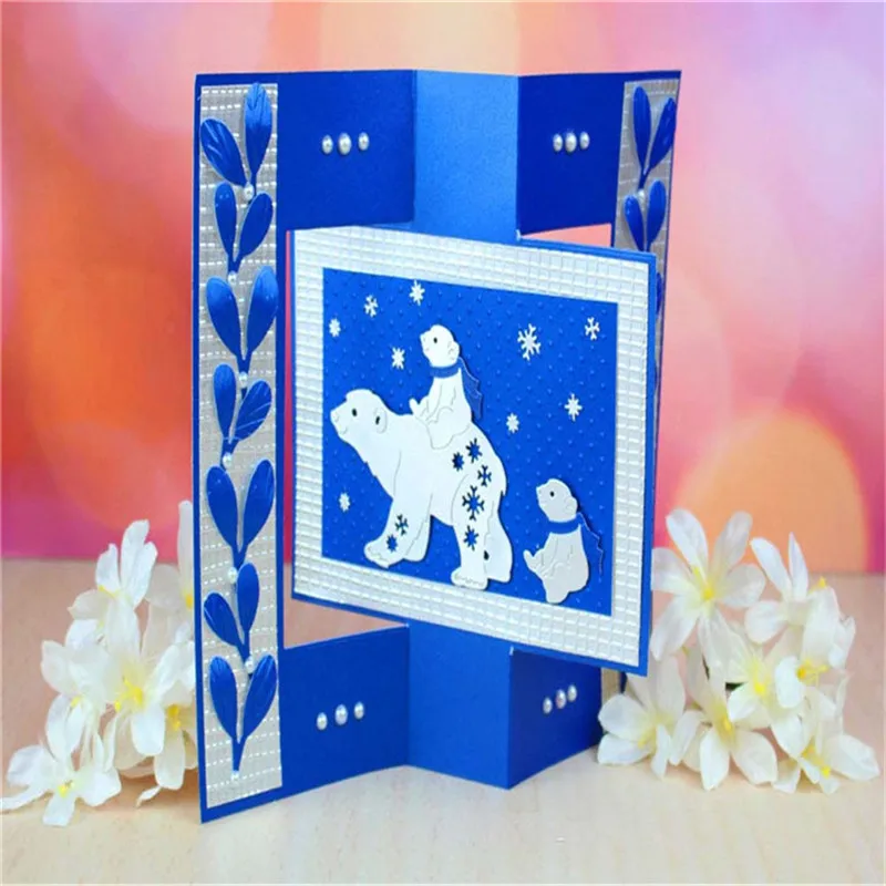 

YaMinSanNiO Animal Bear Cutting Dies Lovely Stencil Metal Cutting Dies for Dies Scrapbooking Embossing Paper Card Craft Dies