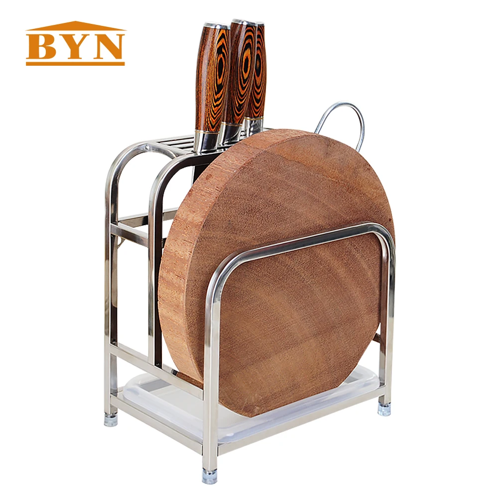BYN Kitchen Utensils Holder Knives Cutting Board Storage Rack BYN Kitchen Utensils Holder Knives Cutting Board Storage Rack