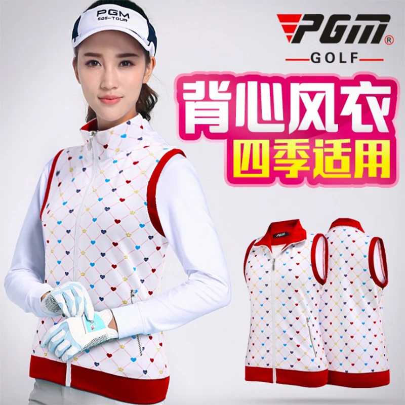 2017 Autumn Brand Golf Vests Women Polyester windproof Warm Women's