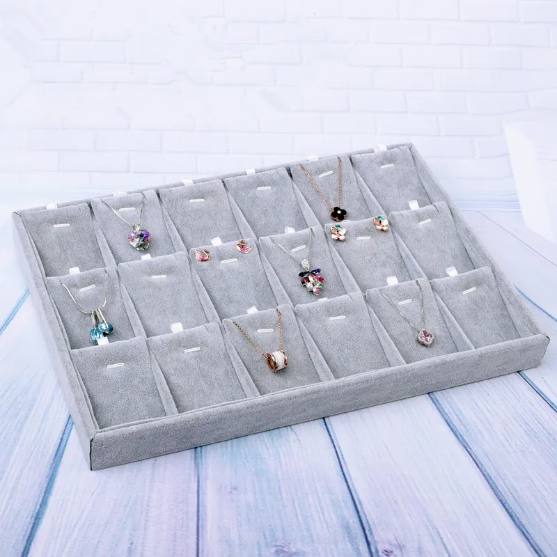 New Fashion Velvet Jewelry Display Tray Pendant Display Tray Earrings