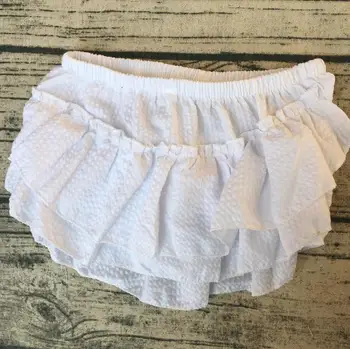 

Girls Toddler Double Ruffled fashion Children Toddler Wholesale Cotton Short Outfit Underwear Diaper Cover Seersucker Bloomers