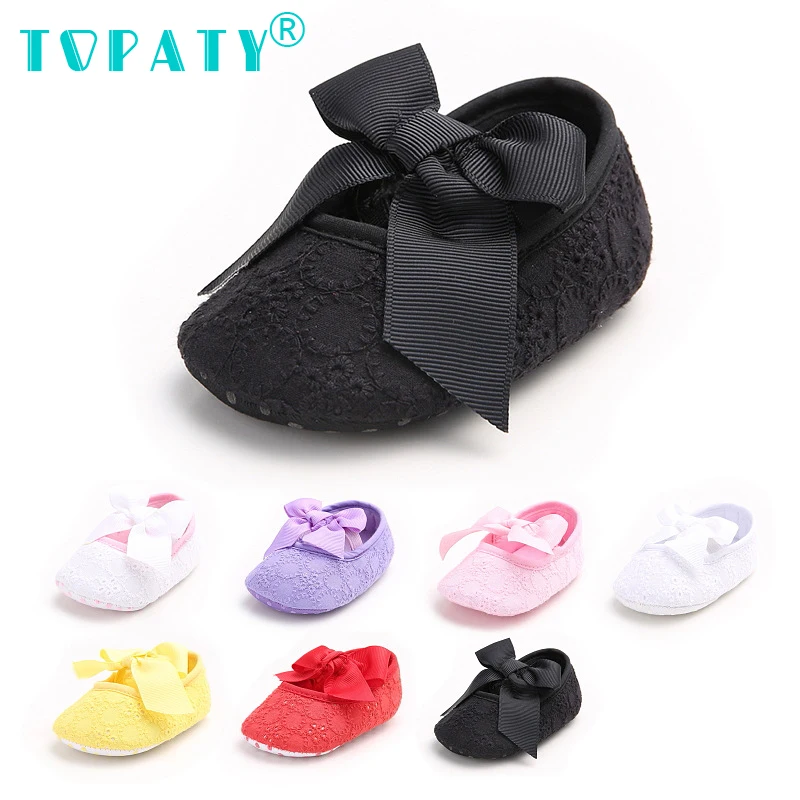 TOPATY Lace Soft Sole baby girls shoes Princess Zapatos Bebe for Dress