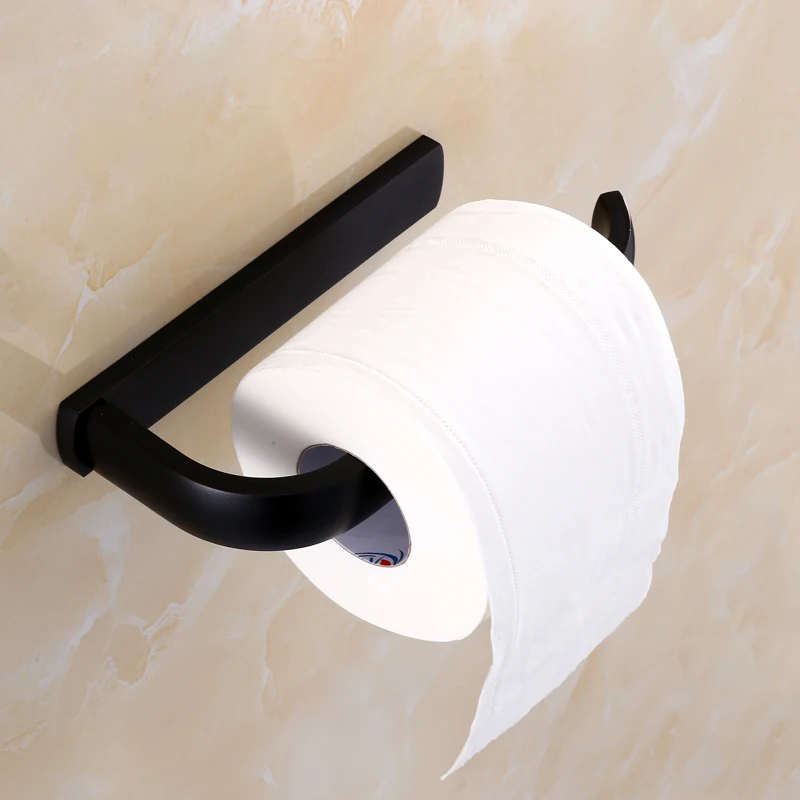 

Black Antique Square Toilet Paper Holder Brushed Solid Copper Tissue Holder Toilet Paper Holder Wall Mount Roll Holder Sj9