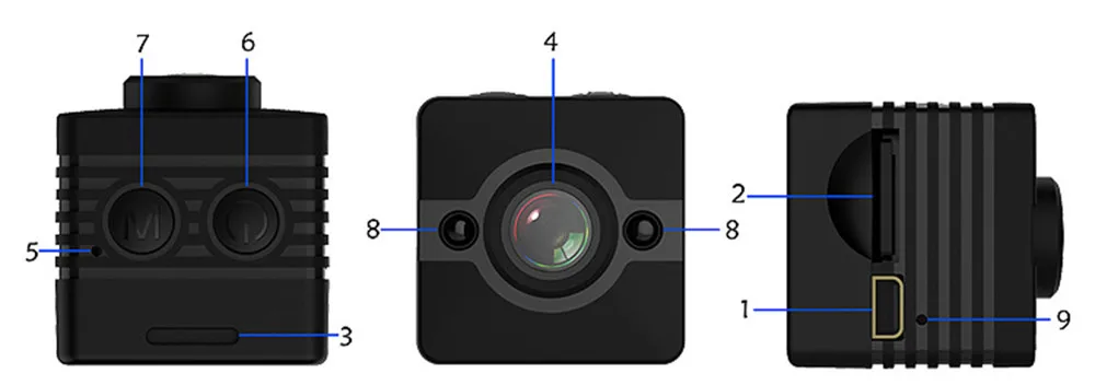 SQ12 HD мини-камера 1080P маленькая камера широкоугольная Водонепроницаемая видеокамера DV мини-видеокамера Спортивная камера ночного видения micro SQ 12