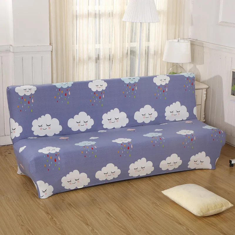 

High Fashion Flower Printed Elastic All Covered Universal Non-slip High-grade Customizable Sofa Cover Without Armrest