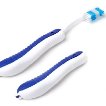 50 шт оптовые взрослые шлем для путешествия Зубная щётка складной зубные щетки