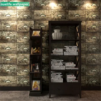 

Imitation wood grain wine label pattern wallpaper antique restaurant bar antique shop living room bedroom decoration wallpaper