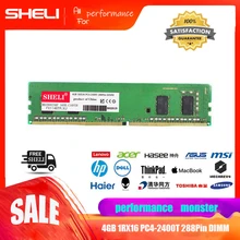 SHELI 4GB 1Rx16 PC4-2400T DDR4 2400Mhz 288Pin Unbuffered DIMM Desktop Memory SHELI 4GB 1Rx16 PC4-2400T DDR4 2400Mhz 288Pin Unbuffered DIMM Desktop Memory