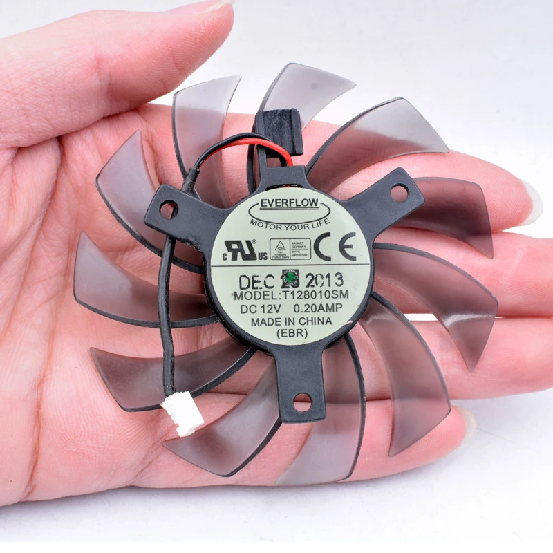 

Original EVERFLOW T128010SM 12V 0.20A GTX460 HD5870 graphics card cooling fan