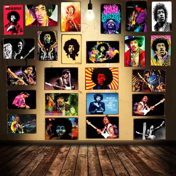 

Rock Music Guitar Vintage Metal Tin Sign Wall Bar Cafe Store Home Art Craft Decor 30X20CM DU-1694