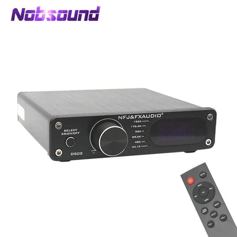 

NFJ&FXAUDIO D502 Hi-Fi Digital Amplifier 2.1 Subwoofer HiFi Power Amp Optical Coaxial DAC Audio Decoder