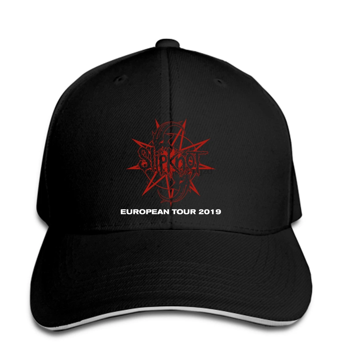 

Slipknot European Music Hat Tour 2019 Black Men Baseball Cap Snapback Cap Women Hat Peaked