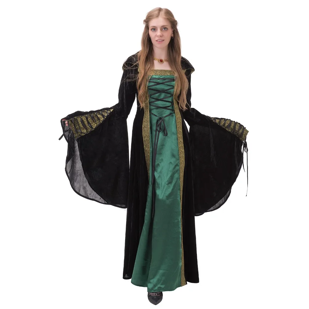 Lady S Medieval Dress Medieval Renaissance Hooded Wedding Dress