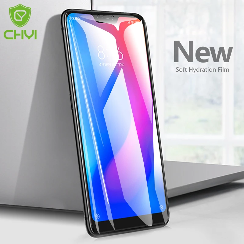 CHYI 3D изогнутая пленка для Xiaomi mi A2 Lite Защитная пленка для экрана 5,84 дюймов красная mi 6 pro нано Гидрогелевая пленка с инструментами не закаленное стекло