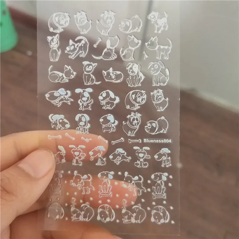 12 шт. голографические 3D Наклейки для ногтей 6 х5 см|Стикеры и наклейки| |