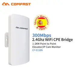 COMFAST E110N 300 Мбит/с Открытый CPE мост точка 1-3 км стабильная передача AP 2,4 ГГц Wi-Fi ретранслятор антенна Nanostation