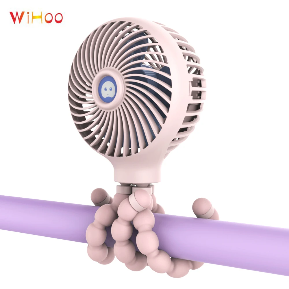 Wihoo Mini Handheld Stroller Fan Personal Portable Baby Fan Usb Or
