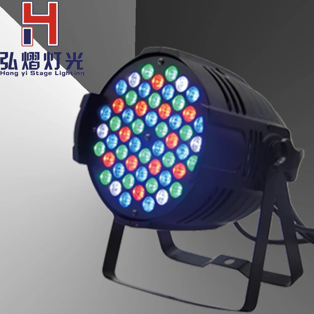 

Hong Yi Stage Lighting 54*3W Flat/slim Stage Light RGB LED Par party disco With DMX512 Led DJ