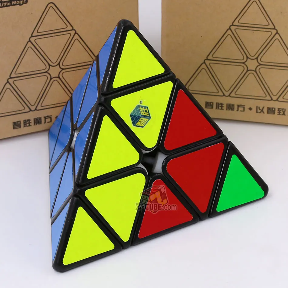 Игра, головоломка, волшебный куб, YuXin Единорог V2 версия 2 KYLIN м 3x3x3 немного волшебства 3x3 пирамиды megamin x секретная коробочка Профессиональный Кубик Рубика - Цвет: Pyramid Black