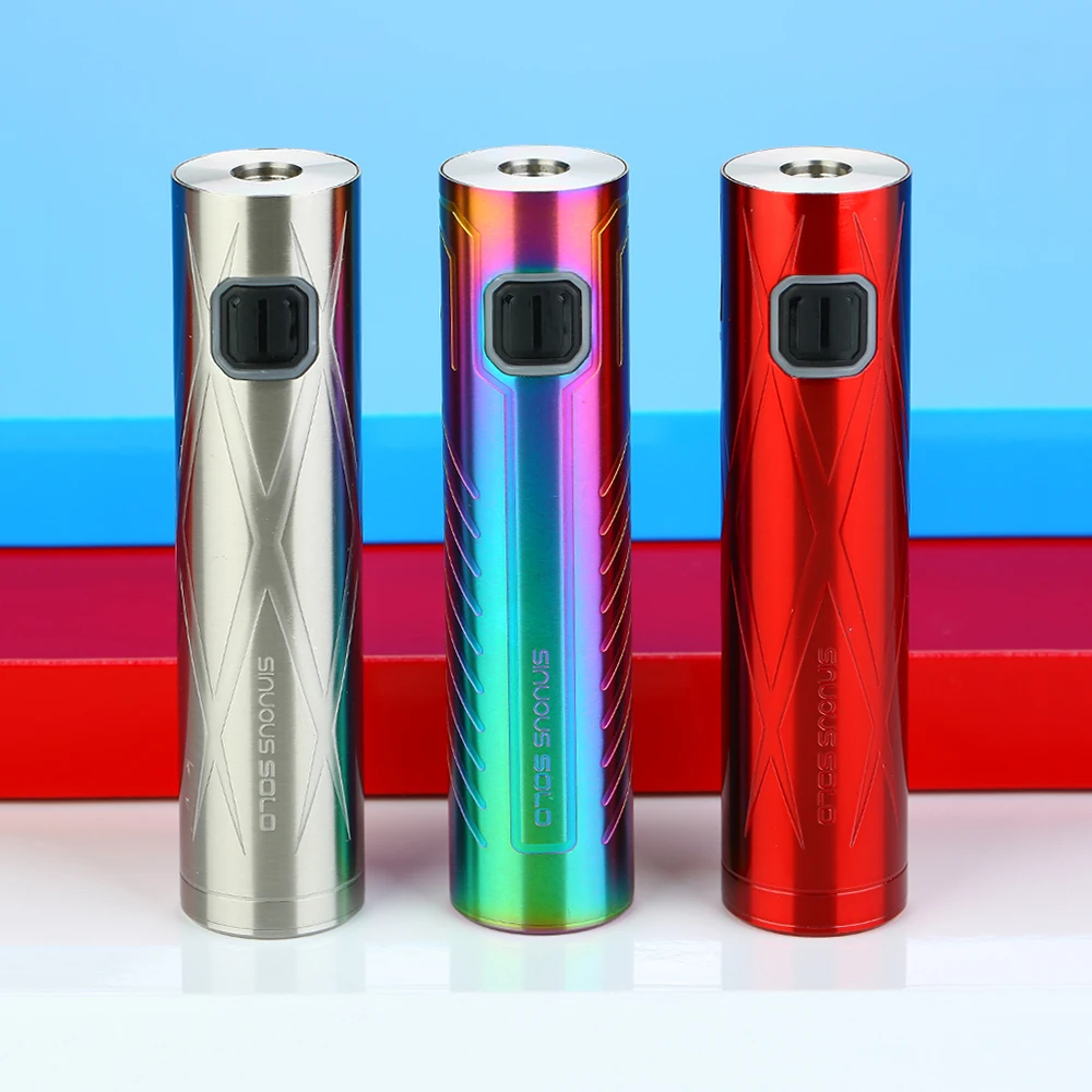 Original WISMEC SINUOUS SOLO Battery 2300mAh with Bypass Mode & Constant Output Electronic Cigarette Battery Mod Vs SINUOUS P80 Original WISMEC SINUOUS SOLO Battery 2300mAh with Bypass Mode & Constant Output Electronic Cigarette Battery Mod Vs SINUOUS P80